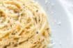 Cacio e Pepe Spaghetti (the original, Pecorino Romano cheese and black pepper)