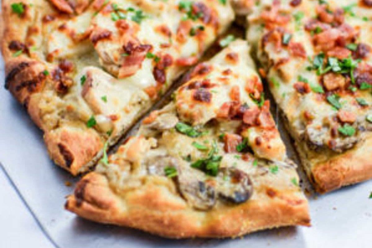 3. 12" Medium Chicken Mushroom Melt Pizza