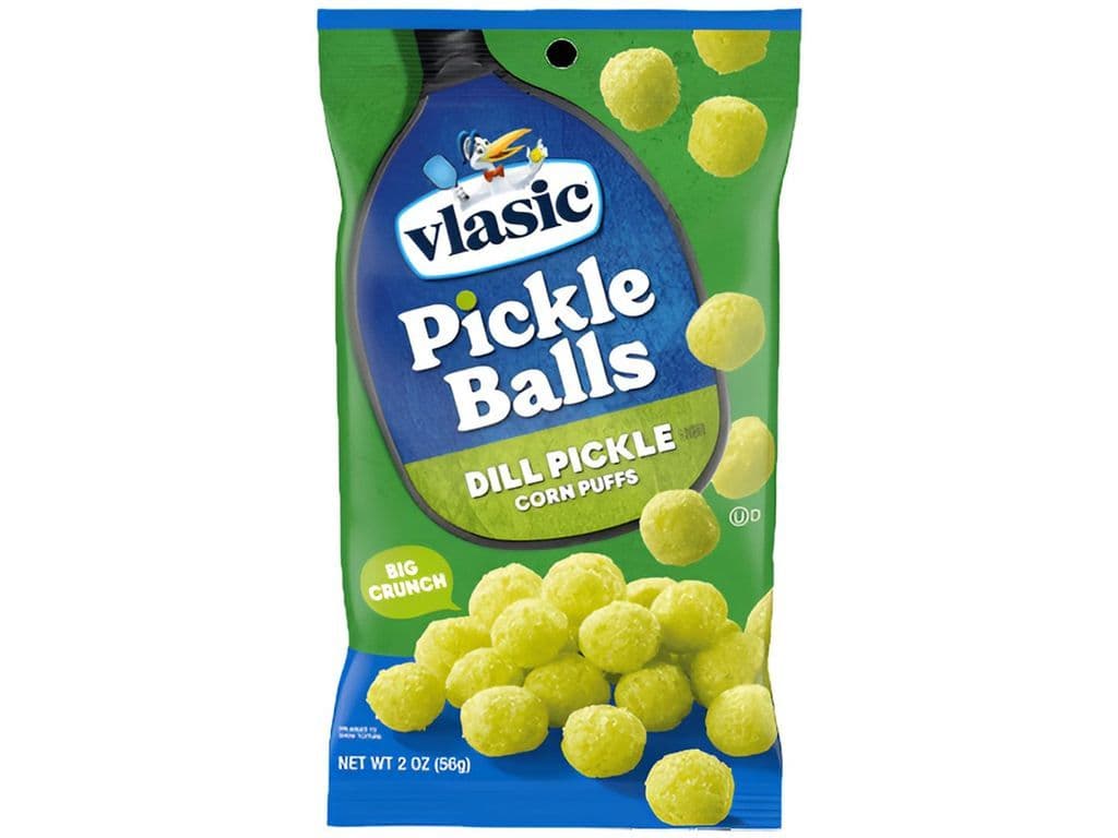 Vlasic Pickle Balls Dill Corn Puffs 56g Salty Snack Chips