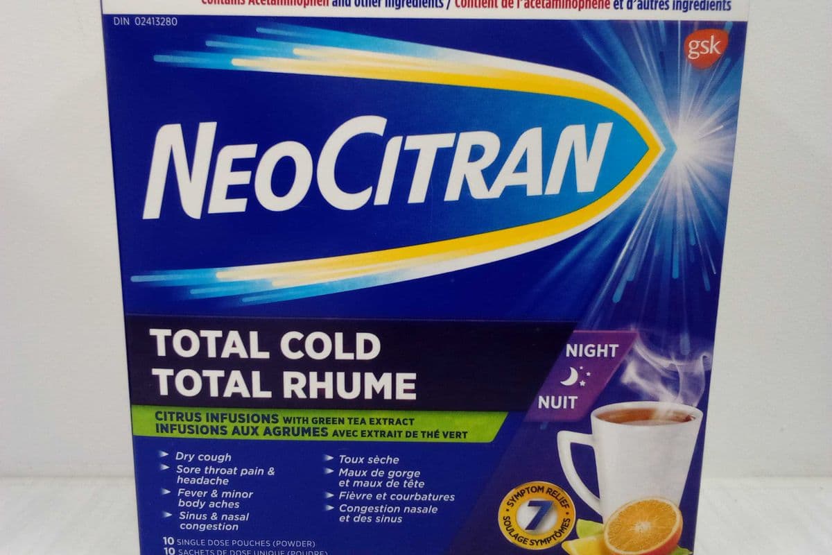NeoCitran Total Cold Night with Green Tea Extract (10 sachets)