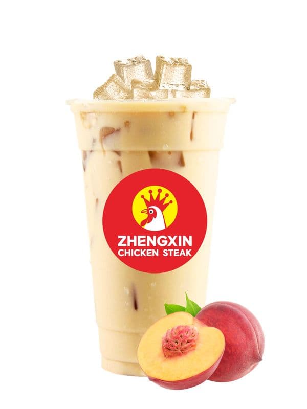 White Peach Oolong Milk Tea / 白桃乌龙奶茶