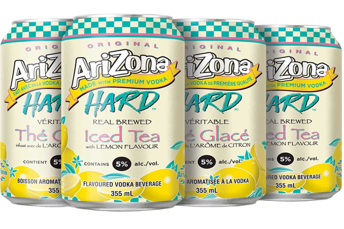 ARIZONA LEMON HARD ICE TEA 6 CANS (6 x 355 ML)