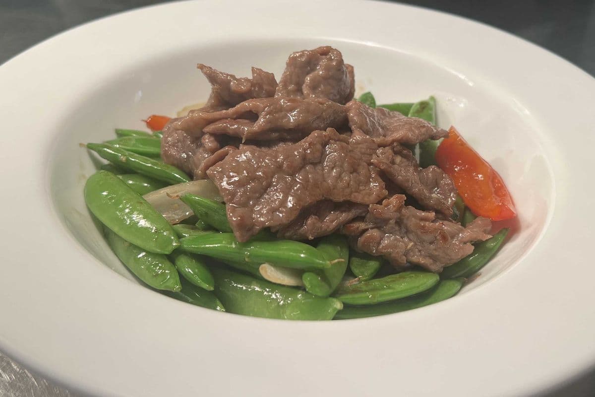 Beef and Sugar Peas