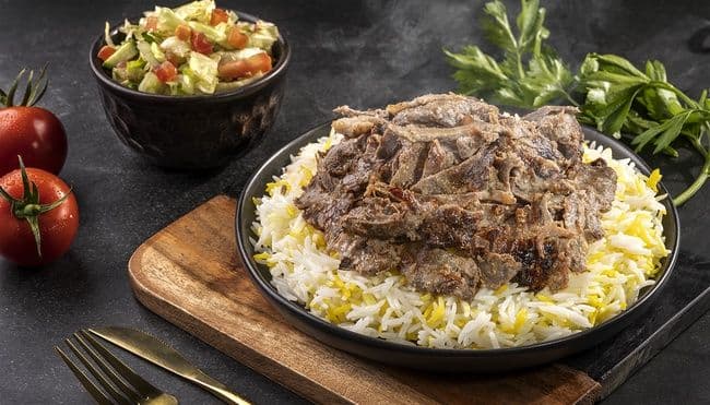 Lamb on the rocks