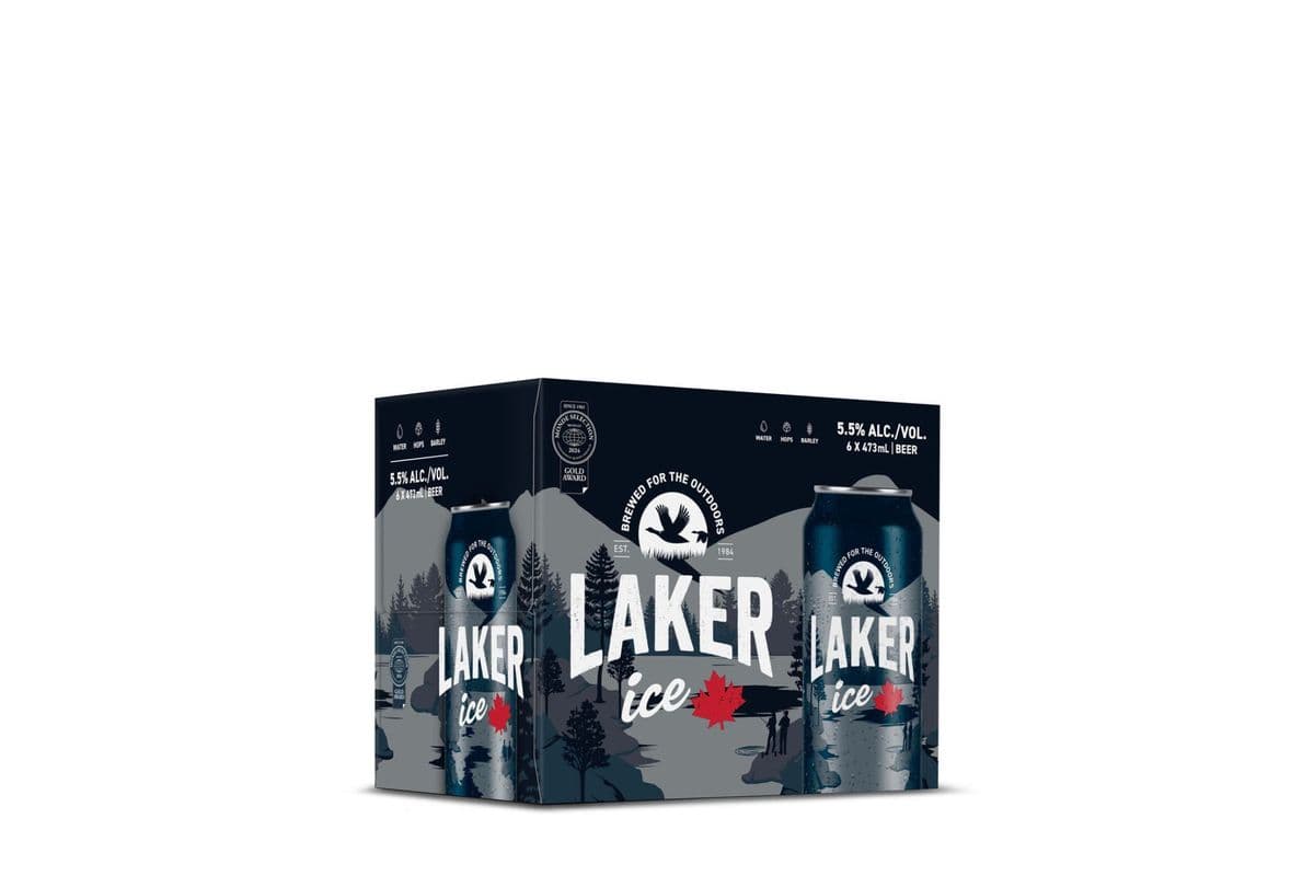 Laker Ice (Black) (6 x 473 ml Can)