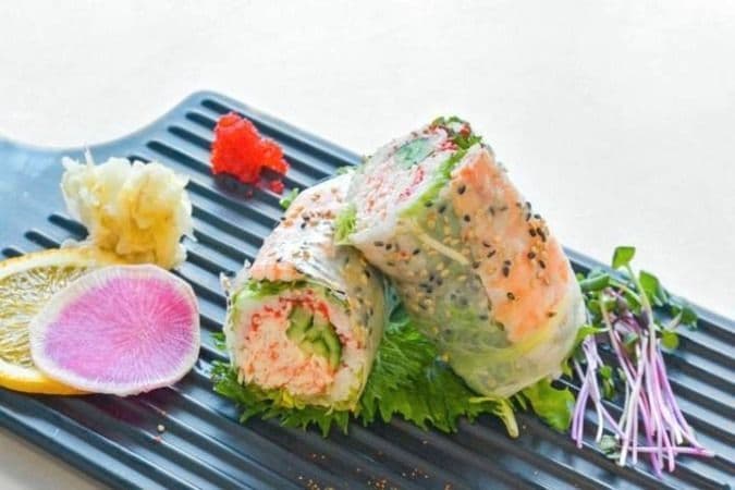 Maki de printemps aux crevettes / Spring Maki with Shrimps
