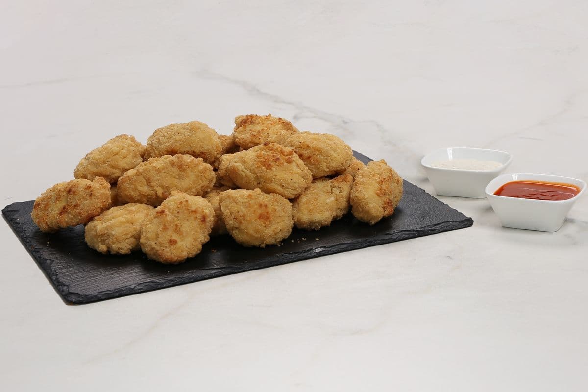 20 Mild Chicken Poppers with 2 Dipping Sauces