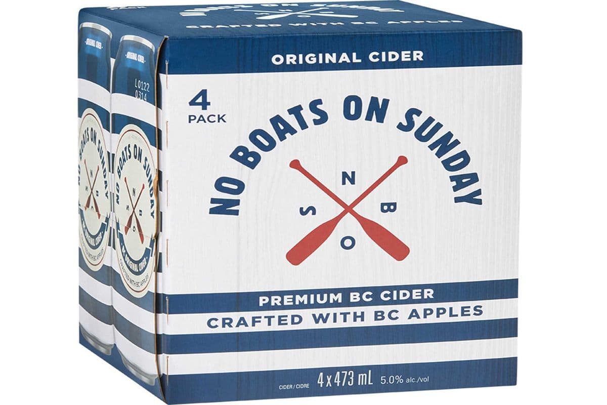 NO BOATS ON SUNDAY ORIGINAL CIDER 4 CANS (4 x 500 ML)