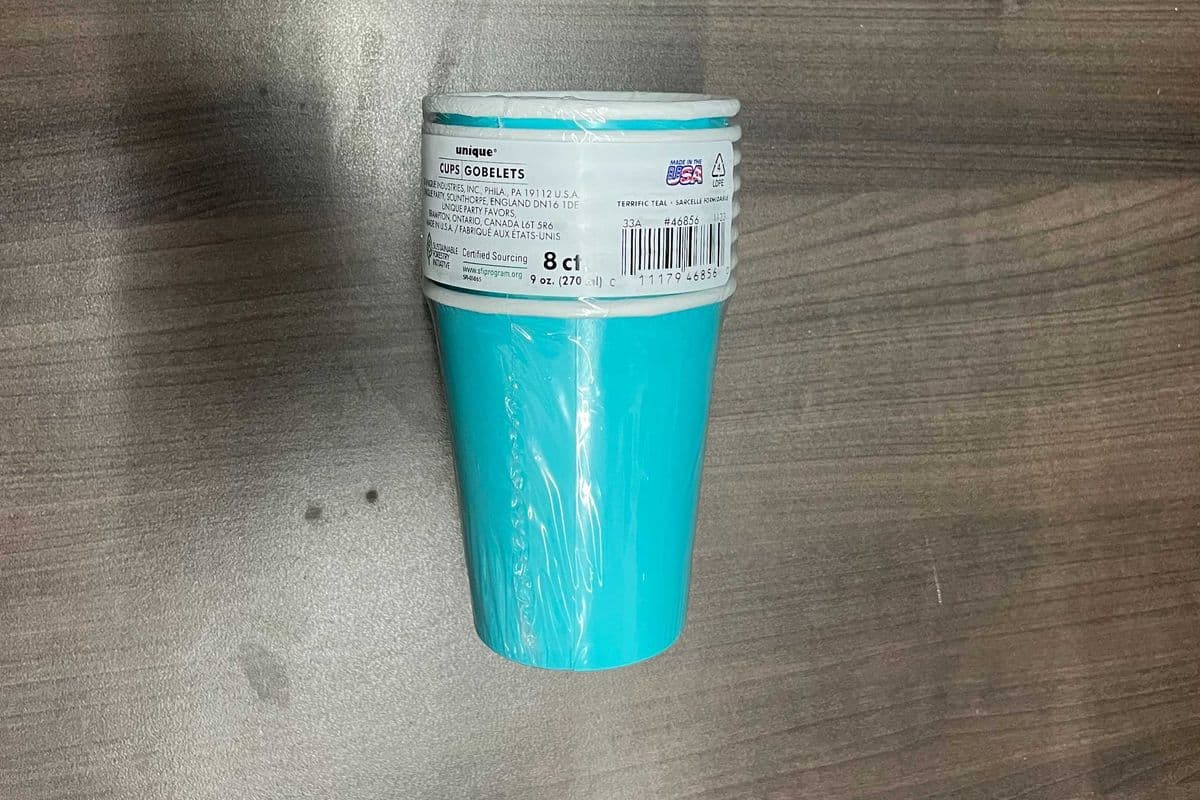 8 Cups Terrific Teal 9oz (9oz)