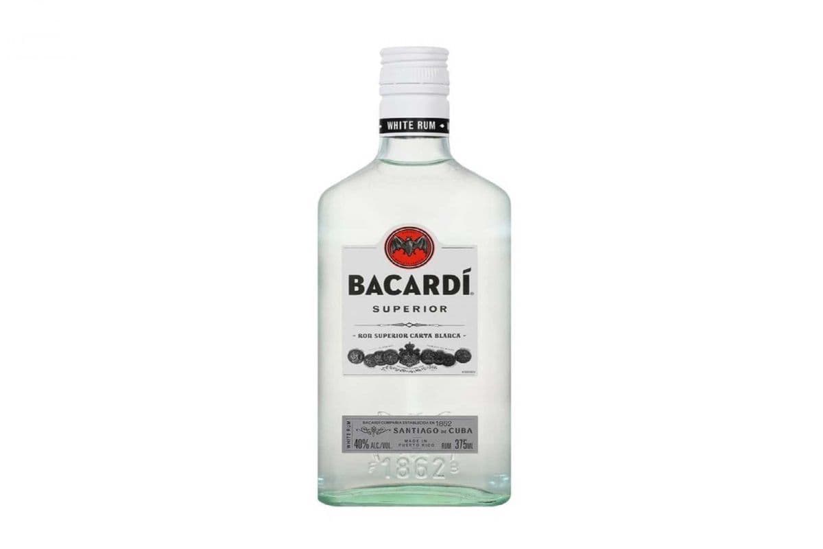 Bacardi Superior White Rum (1 x 375 ml Bottle)