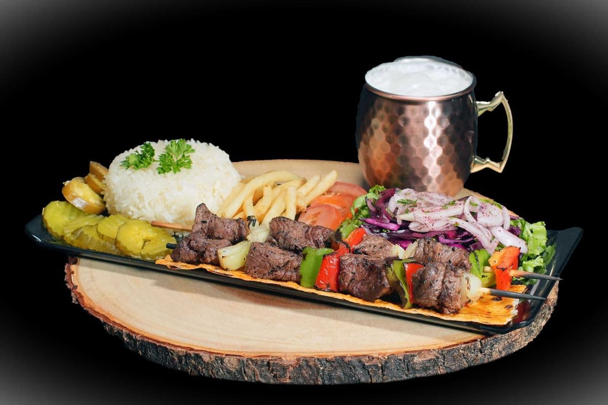 Beef Shish Kebab Platter