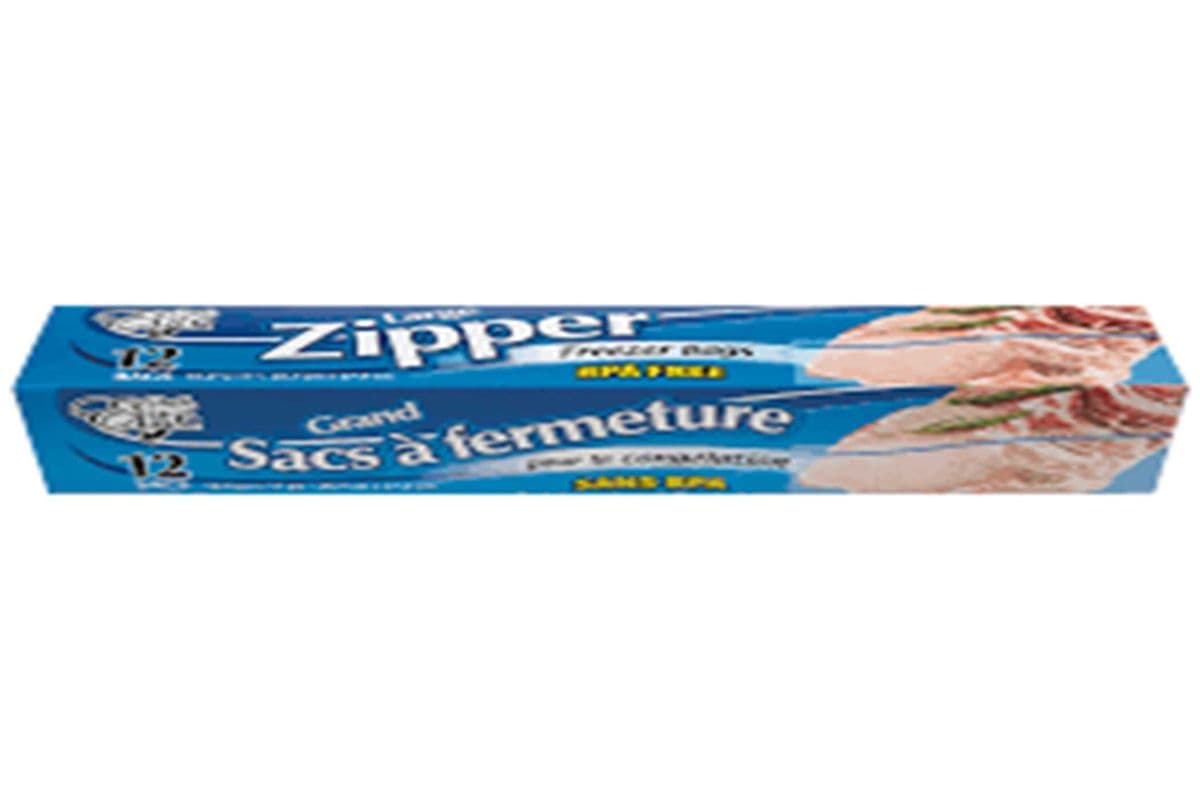 Large zipper freezer bags (12 bags)