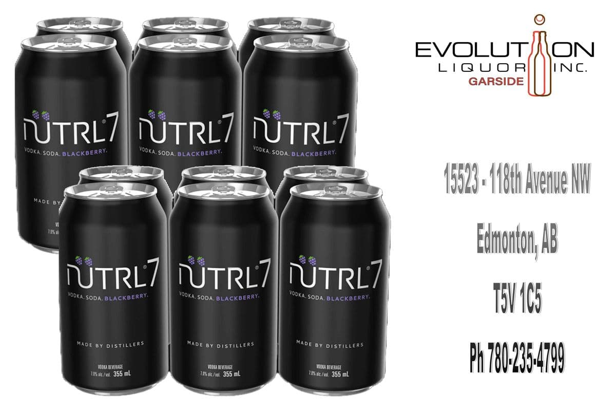 Nutrl 7 Vodka Soda Blackberry C355-12 (12 x 355ml Can)