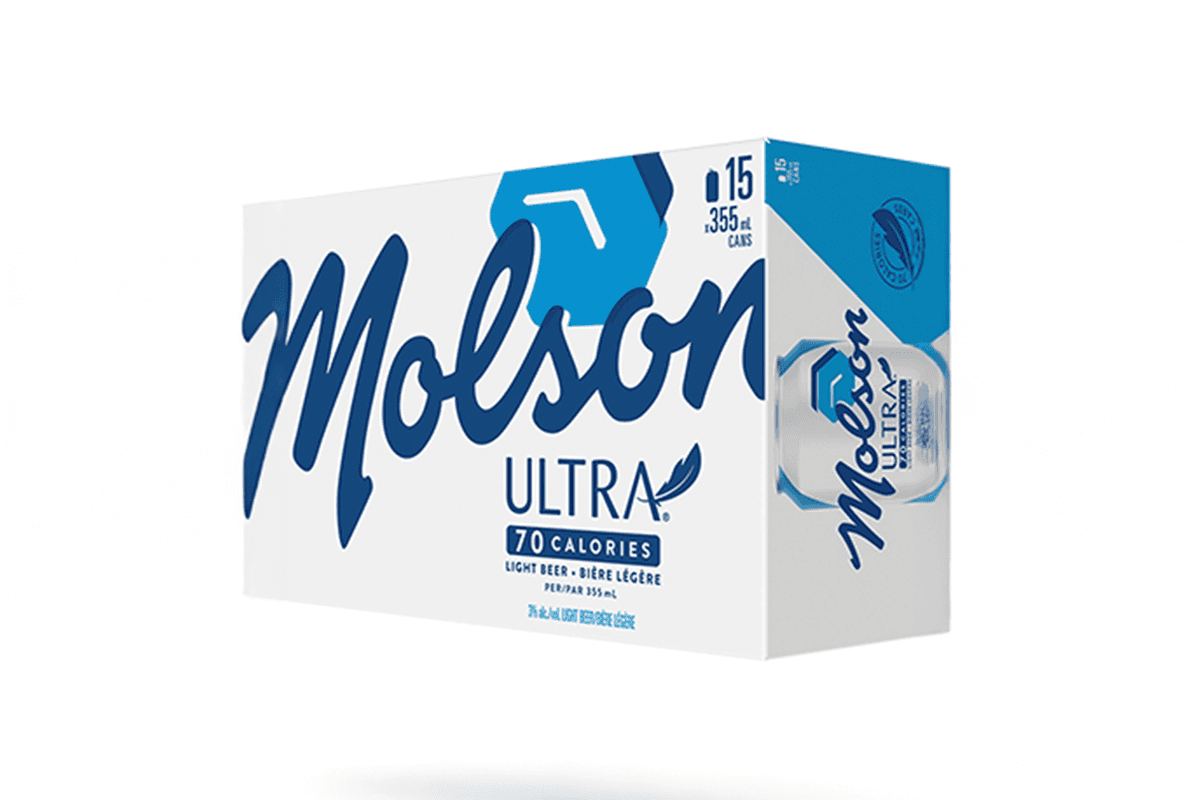 Molson Ultra (15 Cans) (15 x 355 ml)