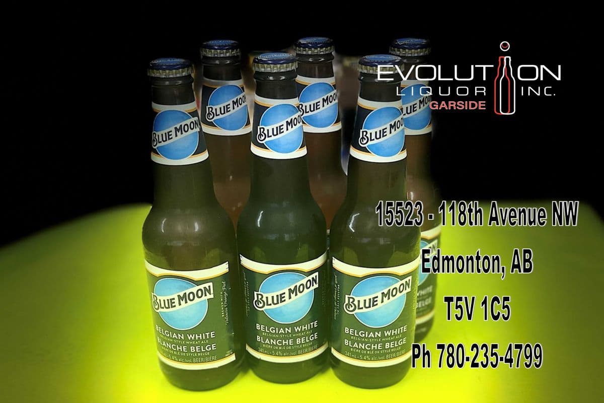 Blue Moon Belgian White Wheat Ale G341-06 (6 x 341ml Glass Bottle)