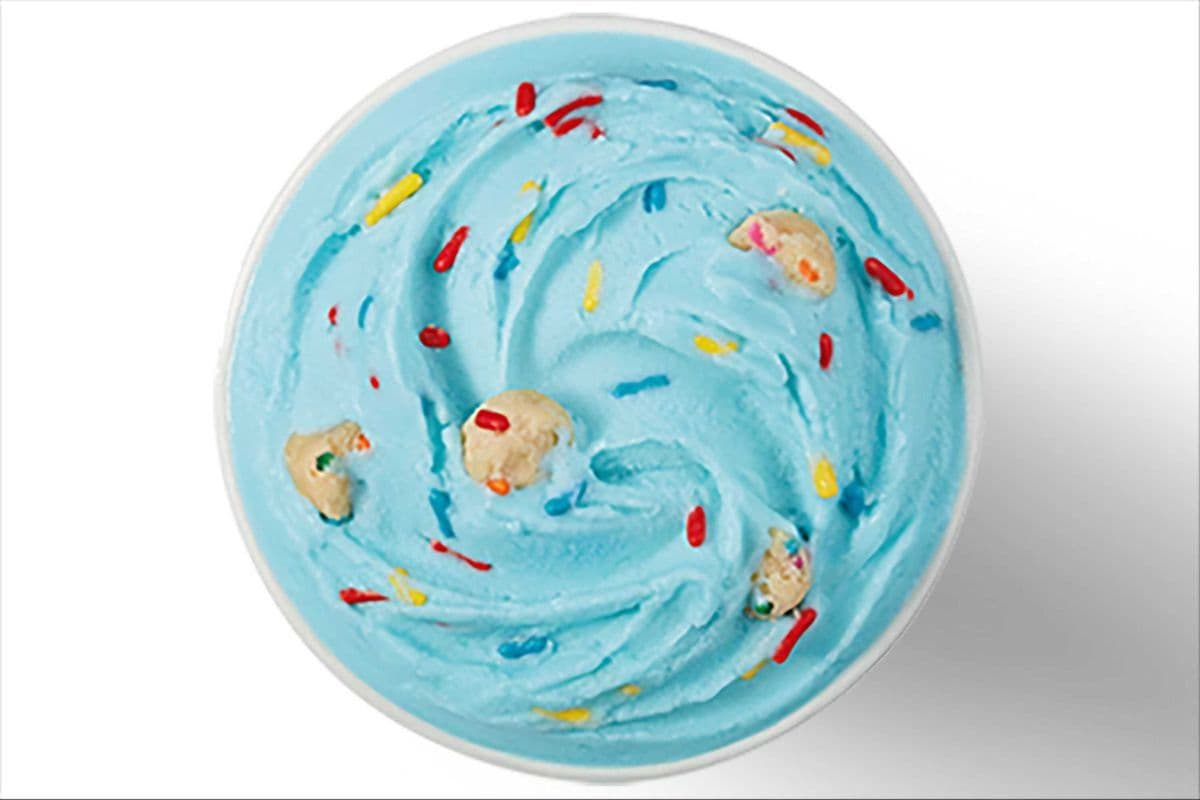 NEW! Superman Cake Batter Cookie Dough Blizzard® Treat