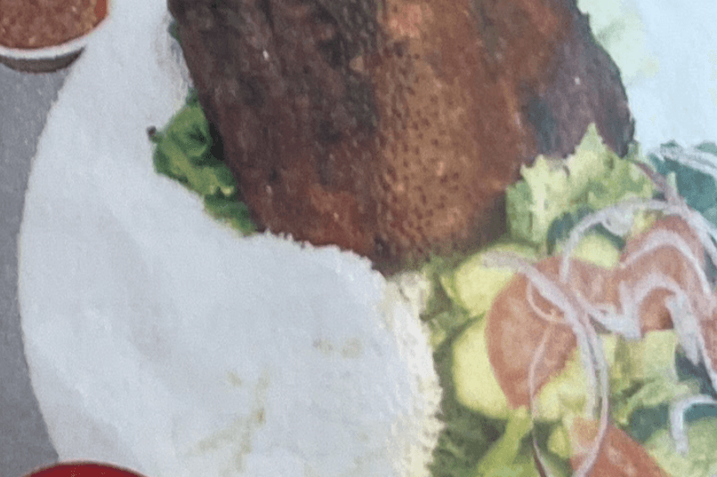 TS15. Grilled Spare Rib (Com Suon Nuong and Rau Cai Luoc or Salad)