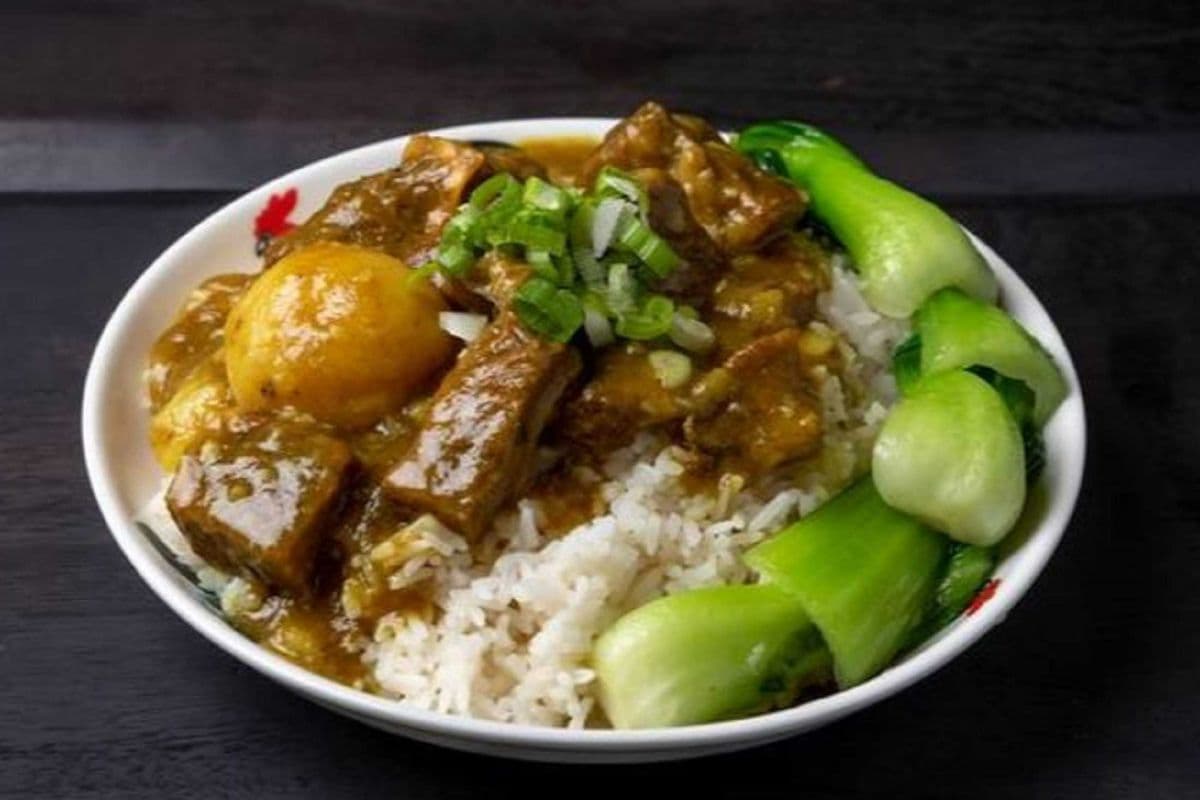 Curry Beef Brisket on Rice