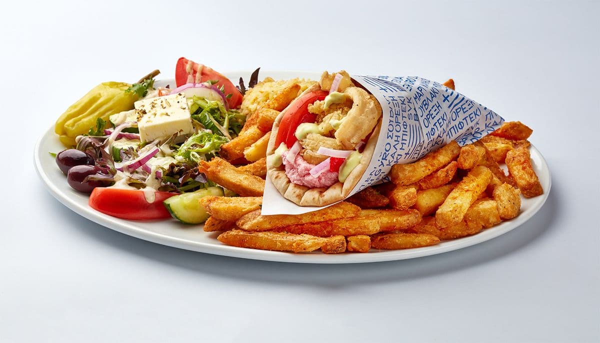 Plat de pita aux calmars / Calamari Pita Plate