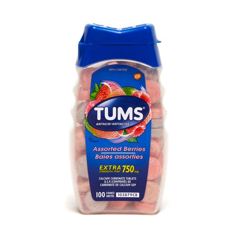 Tums Antiacide 100 unites/ Tums Antacid 100 count