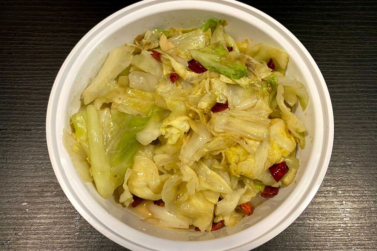 V4. Szechuan Style Sauteed Cabbage