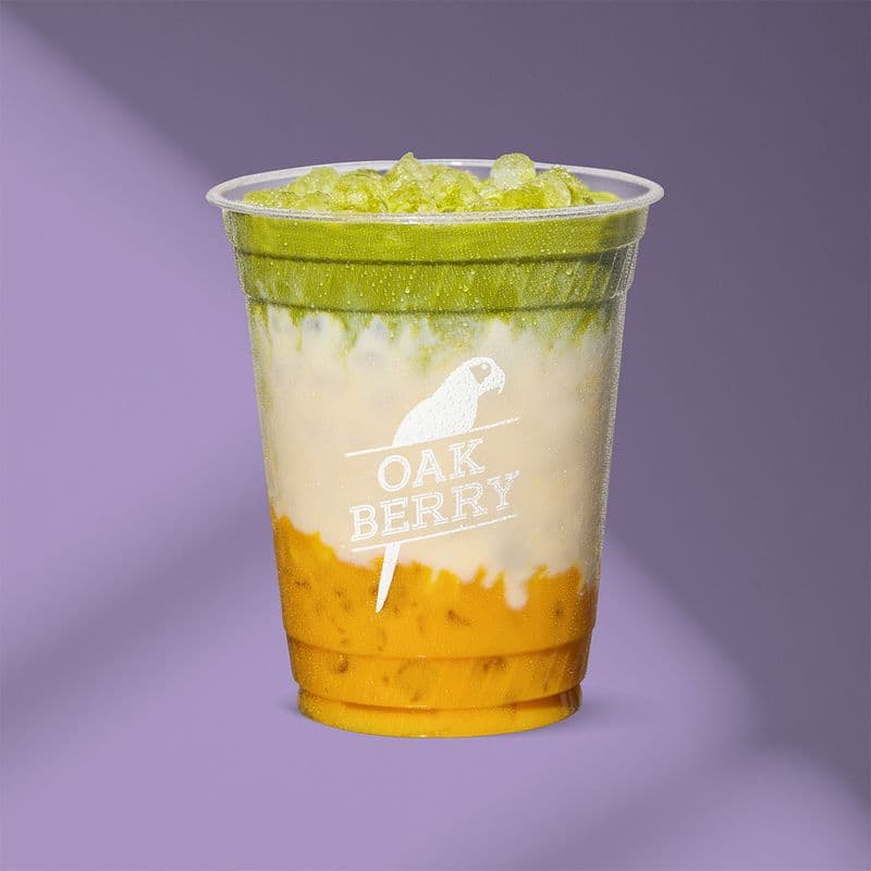 Iced Mango Matcha Latte