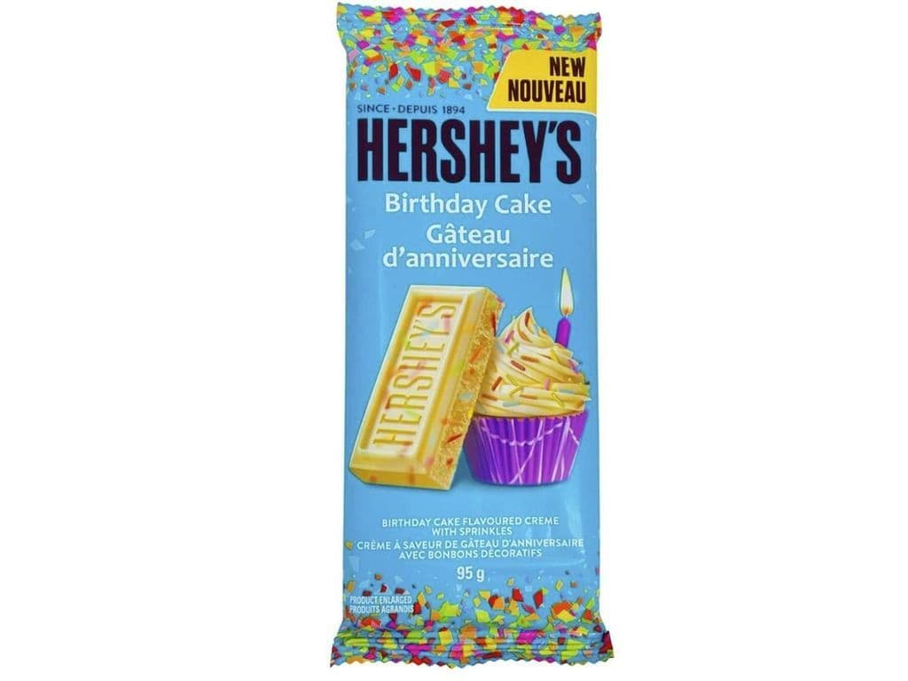 Hersheys Birthday Cake White Chocolate Bar 95g