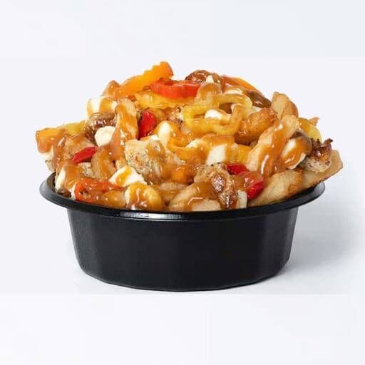 Grande poutine poulet piment fort / Large Hot Pepper Chicken Poutine