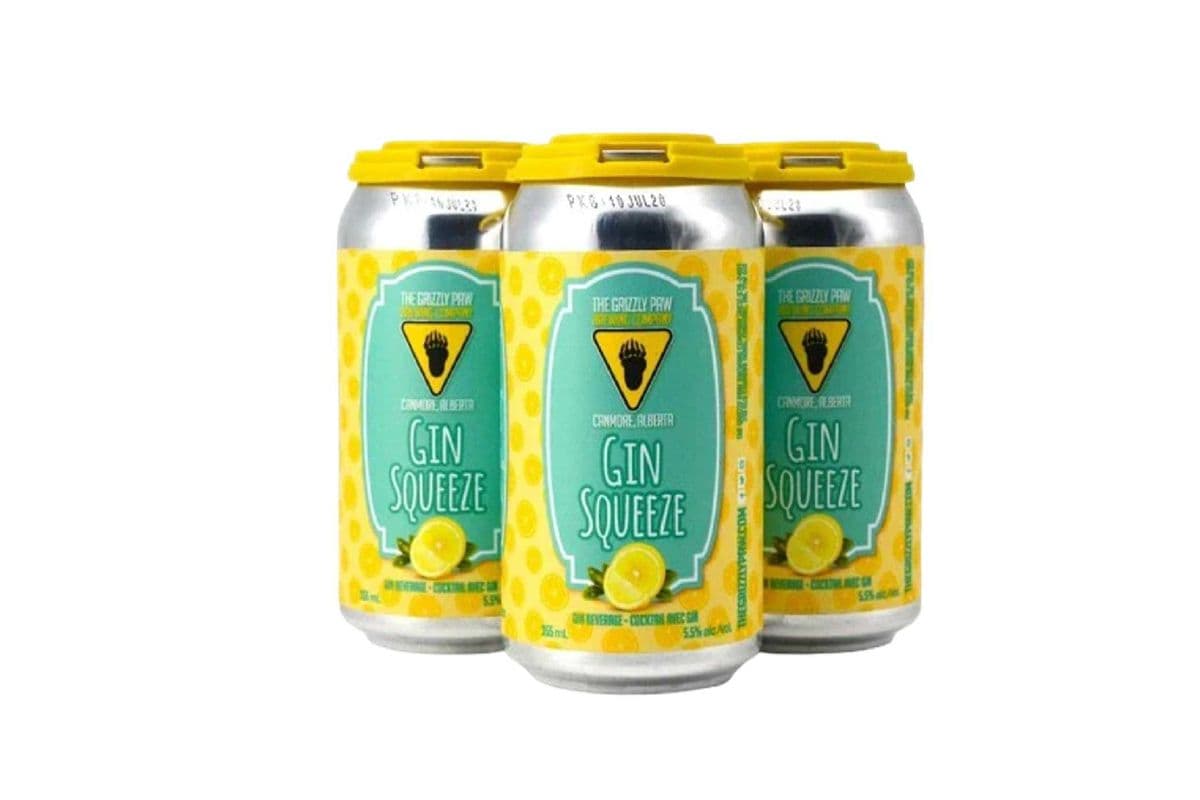 835237. GRIZZLY PAW GIN SQUEEZE (4 x 355ML (CANS))