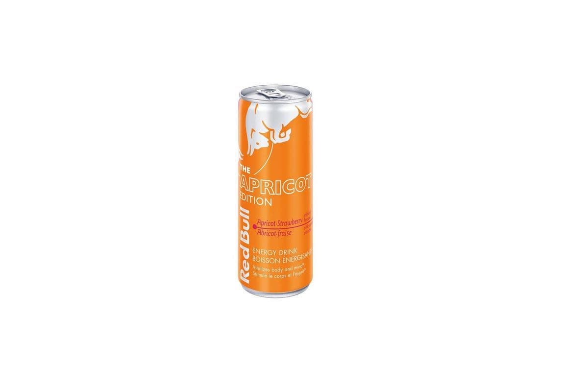 Red Bull abricot-fraise / Red Bull Apricot-Strawberry (250 ml)