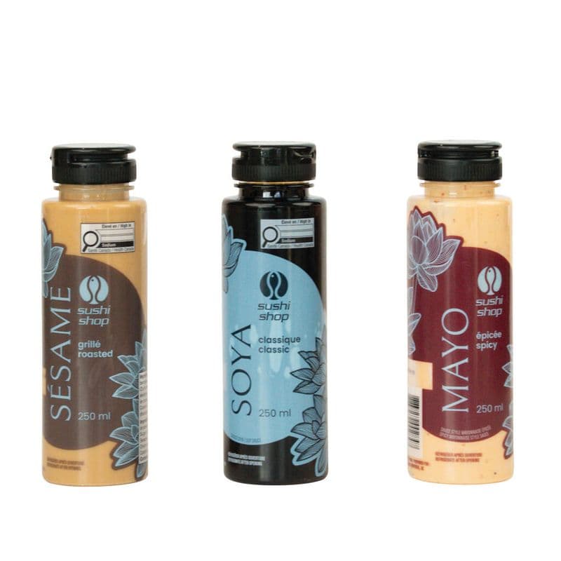 Set of 3 Sauces / Ensemble 3 sauces