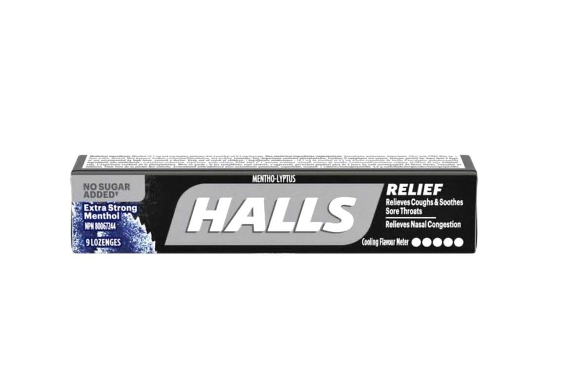 Halls menthol extra fort / Extra Strong Halls (9 ct)