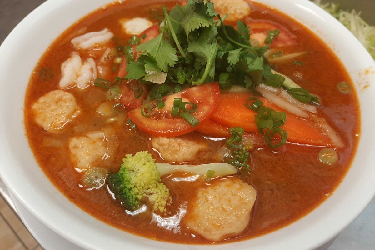 90. Peanut Satay Seafood Noodle Soup