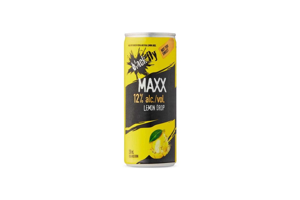 Black Fly Maxx Lemon Drop (1 x 250mL)