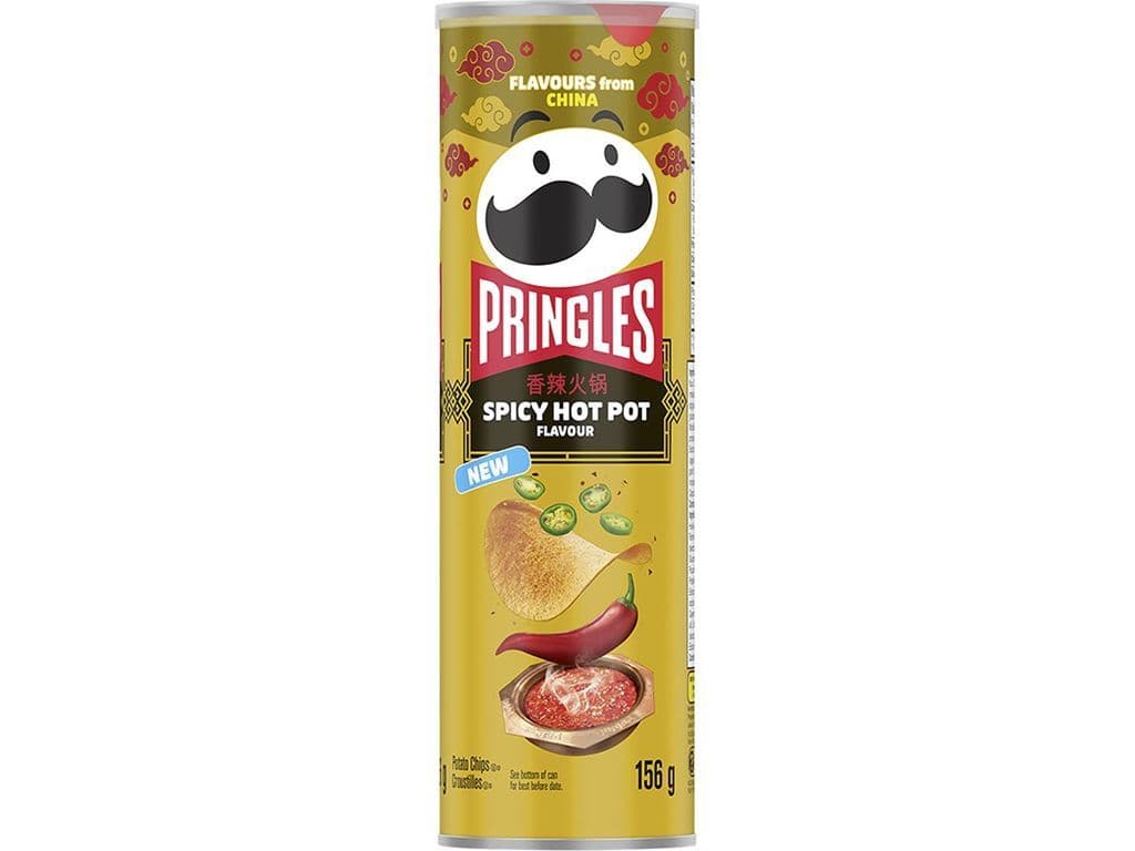 Pringles Spicy Hot Pot Chinese Inspired Stacked Potato Chips 156g Snack