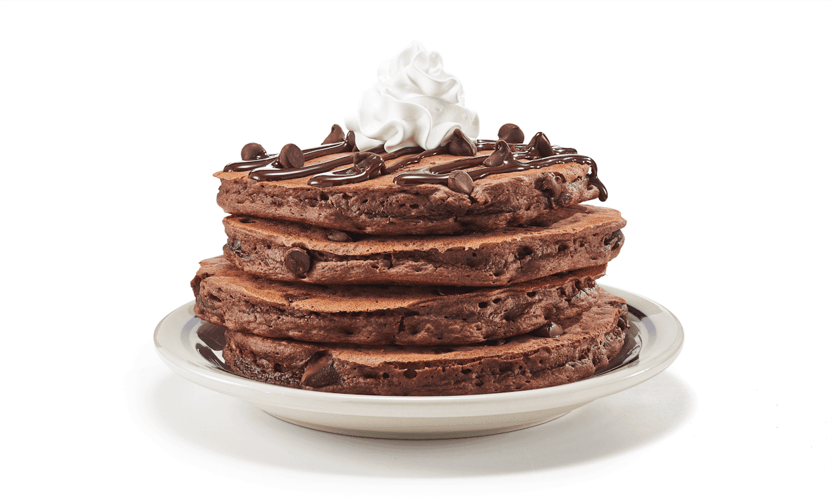 Chocolate Chocolate Chip Pancakes