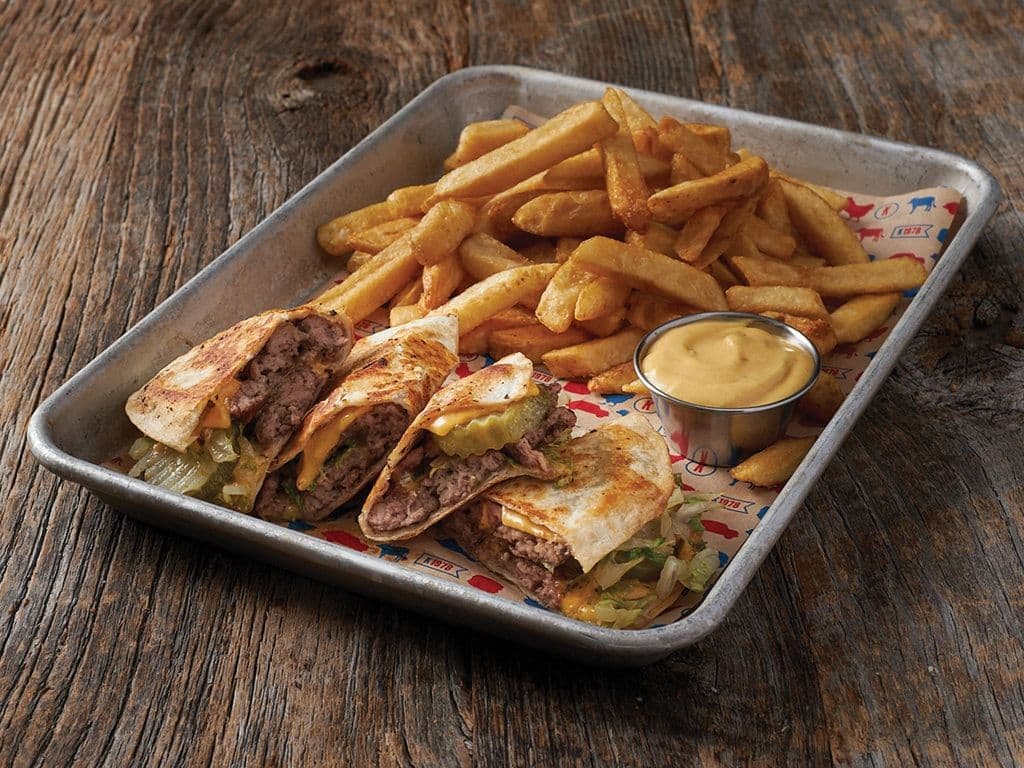 Smash Burger Quesadilla