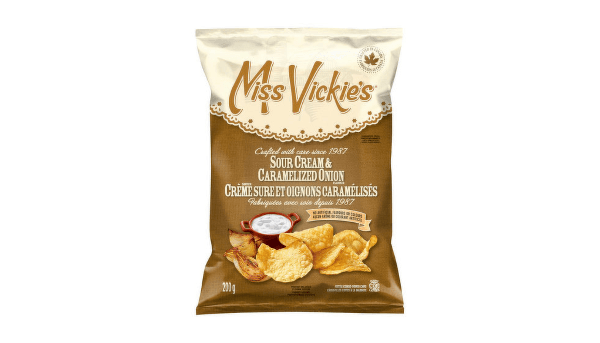 Miss Vickie's - Crème Sure et Oignon Caramélisé / Sour Cream & Cramalized Onion 200g