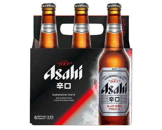 ASAHI SUPER DRY 6 BOTTLE (6 x 330ml)