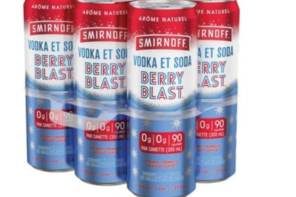 Smirnoff Vodka Soda Berry Blast (6 x 355 ml)
