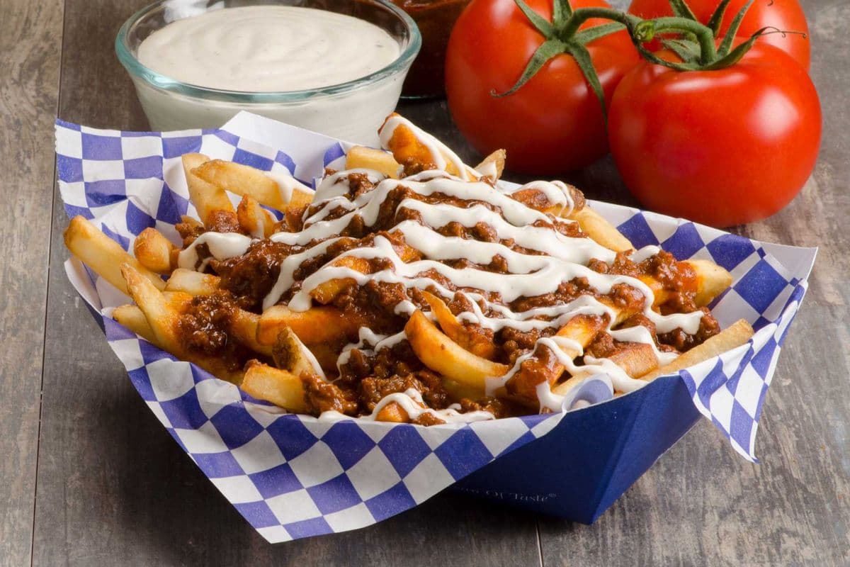 Beef-Bacon Cheddar Ranch Fries