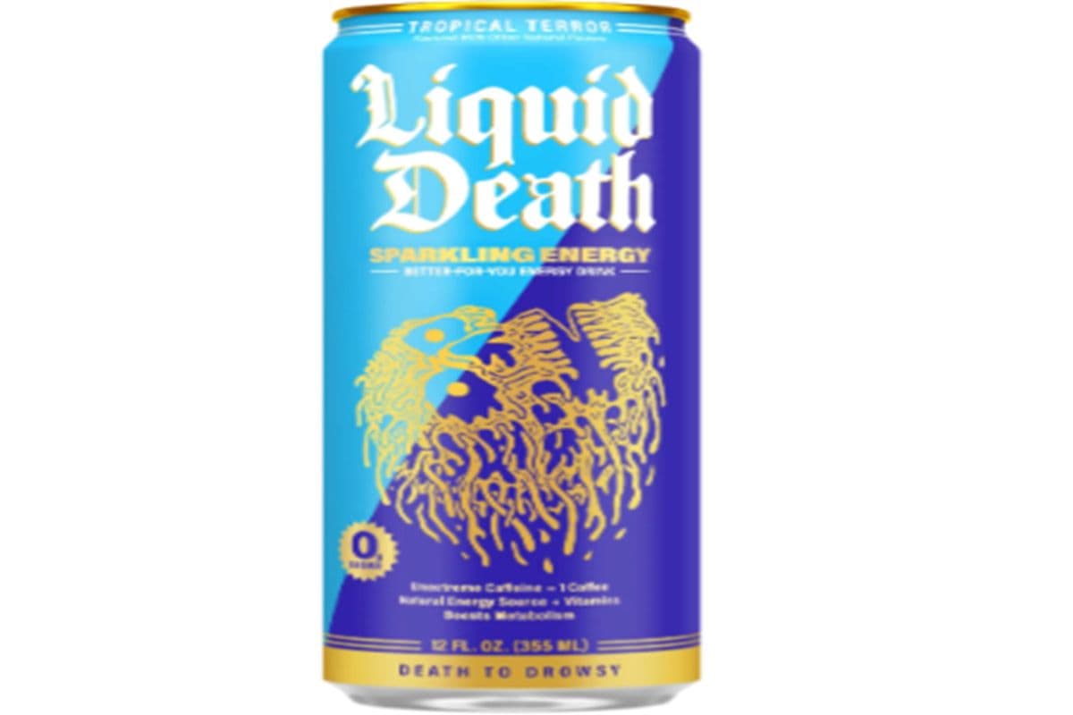 Liquid death sparkling energy tropical terror (355ml) (5 Cal)