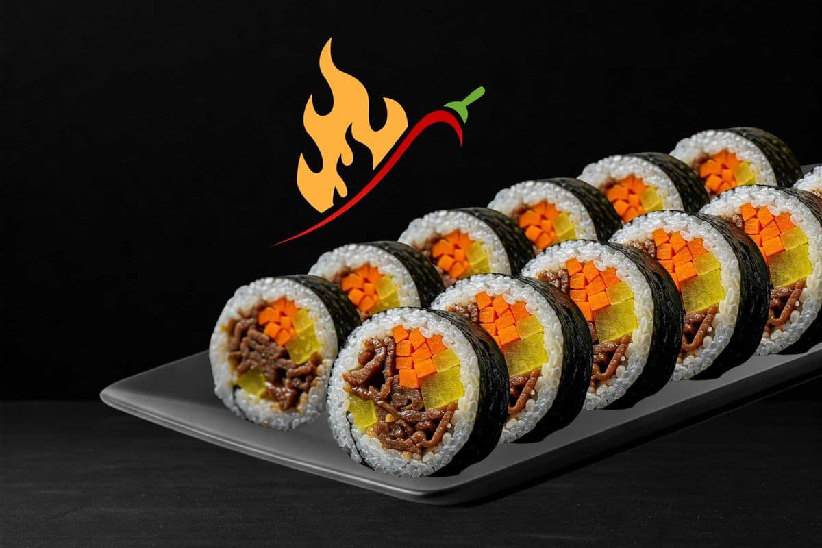 SPICY BULGOGI BEEF GIMBAP (12PCS)