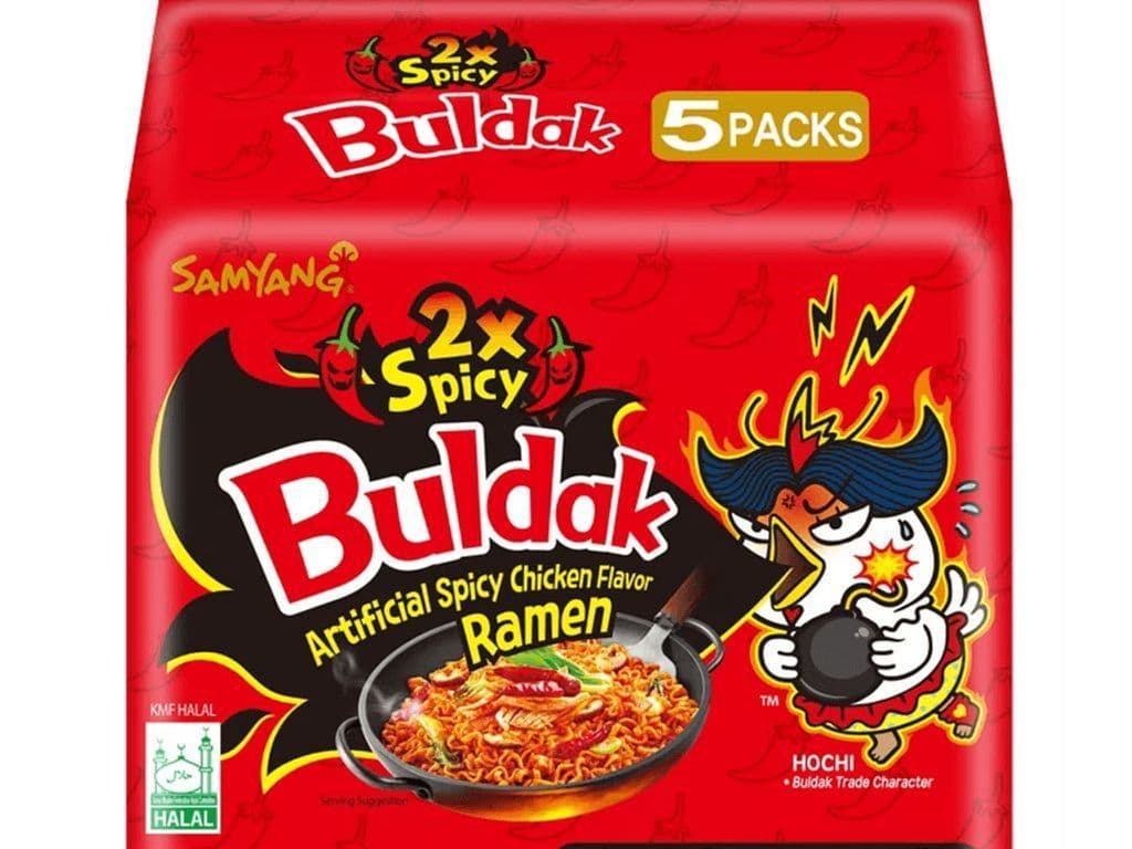 Buldak Hot Chicken 2x Spicy (5-Pack)