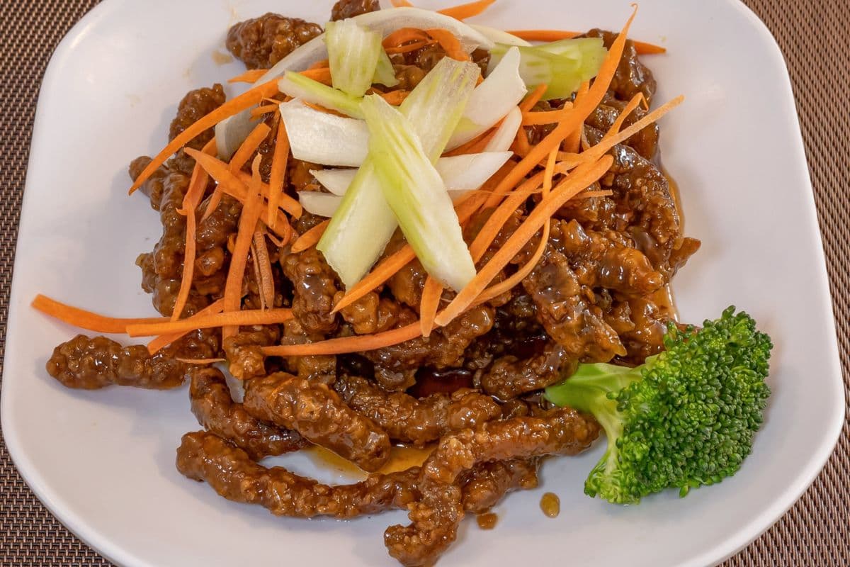 59. Ginger Beef or Chicken