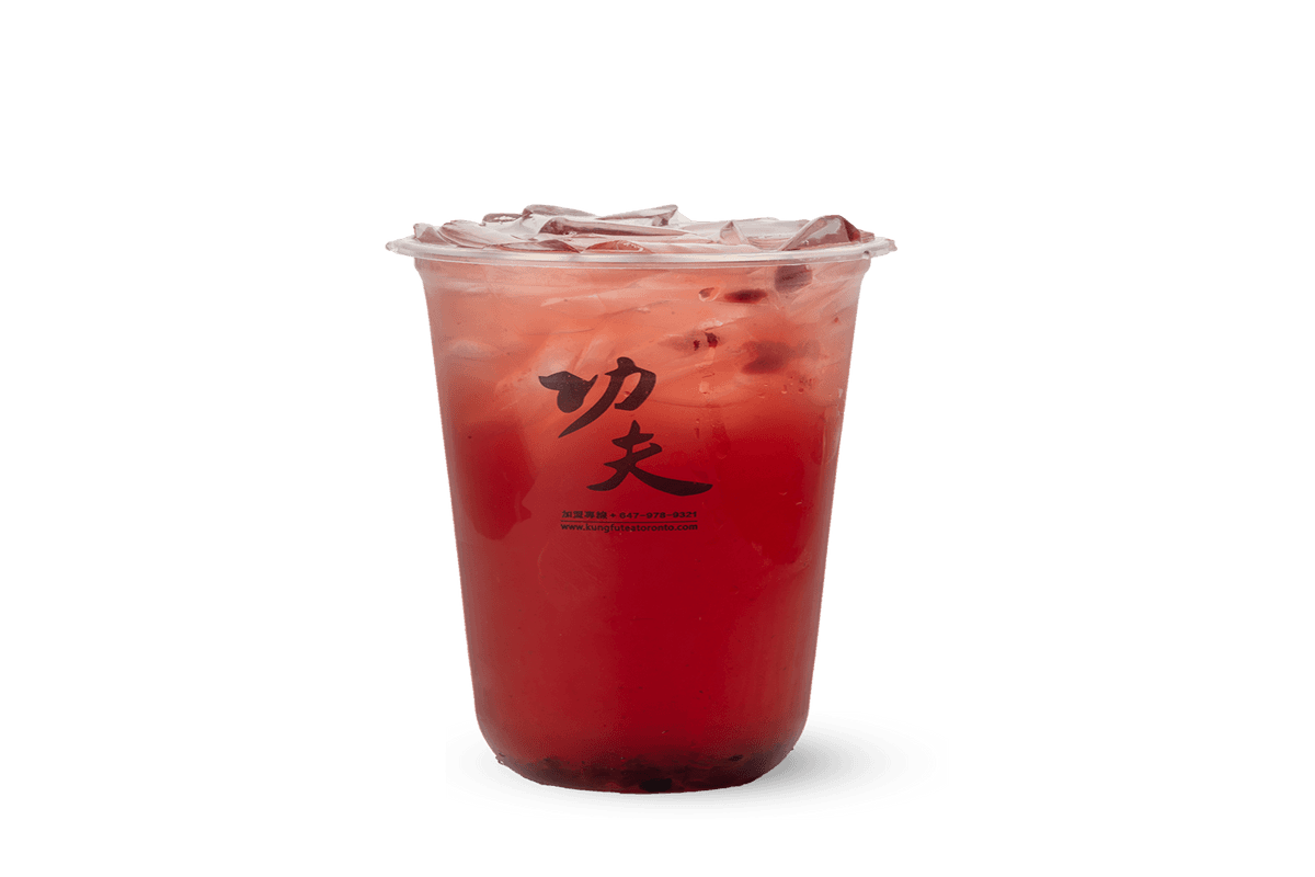 Cranberry Green Tea with Agar Bubble (Cold)