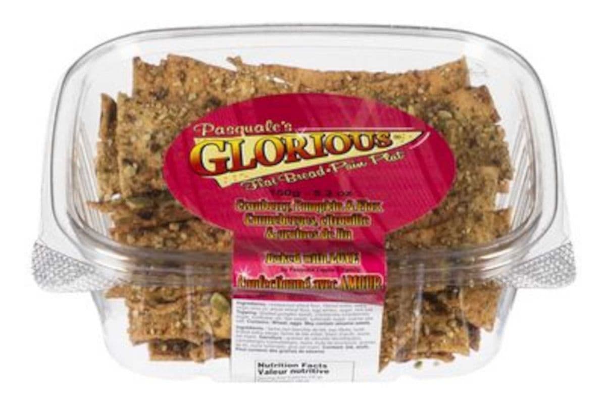 Pasquale's Flatbread Cranberry Pumpkin and Flax (150 g)