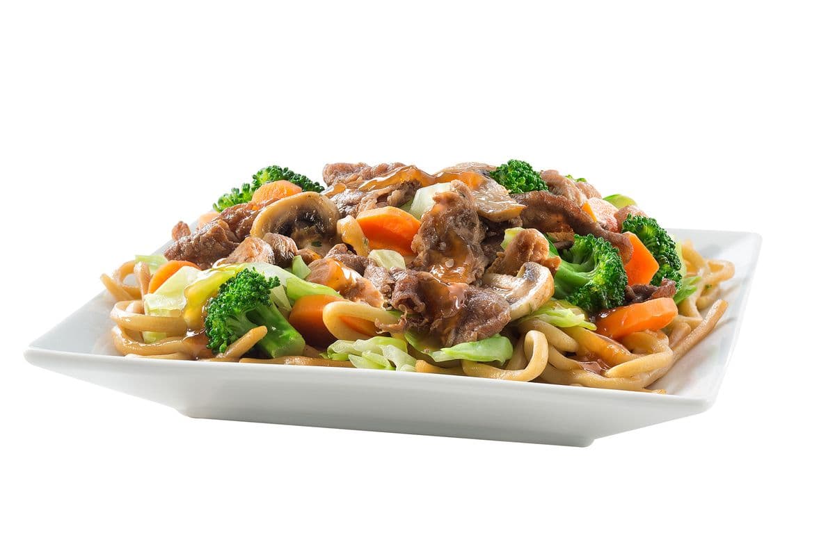 Teriyaki Chicken and Beef Yakisoba