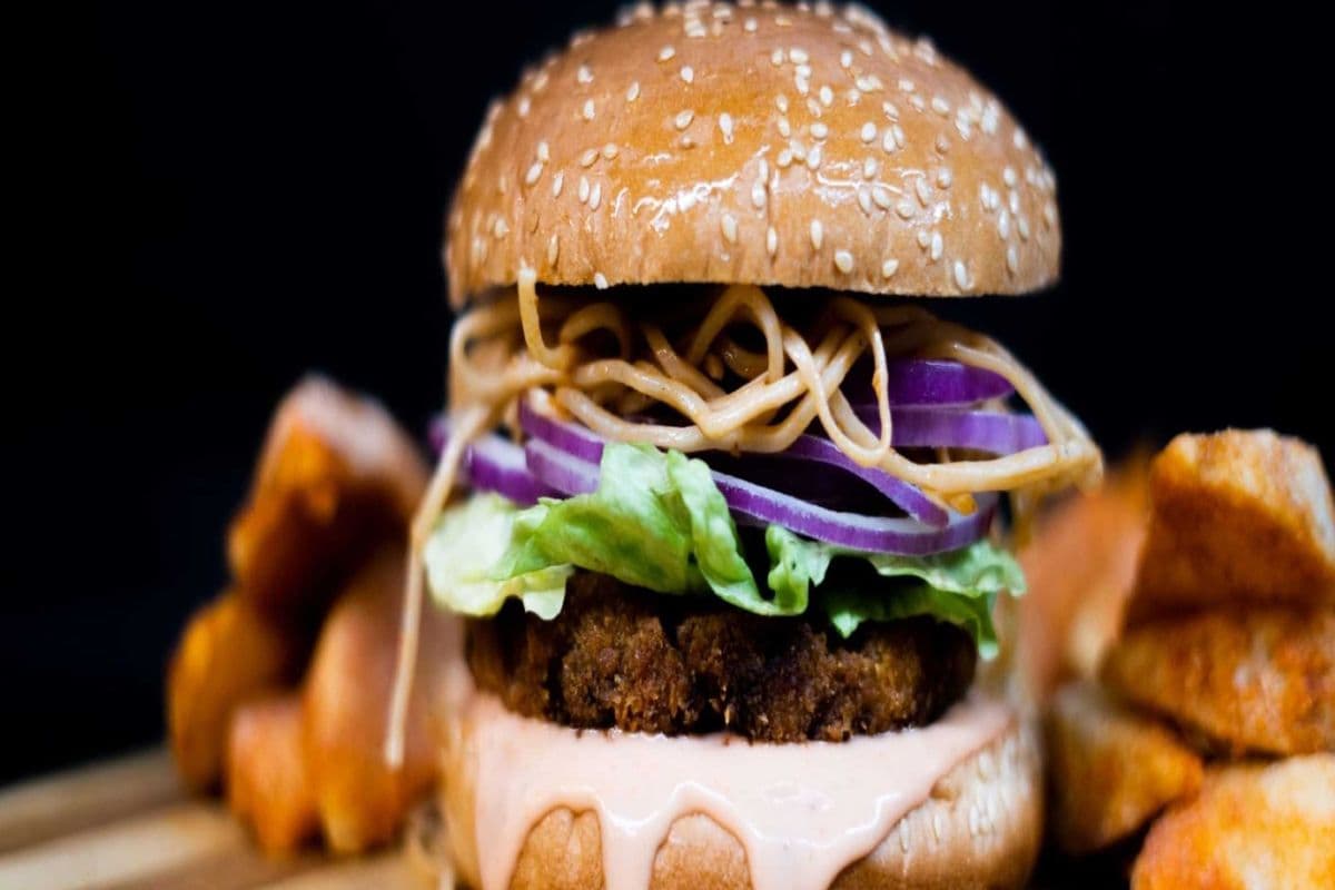 Desi Noodle Burger