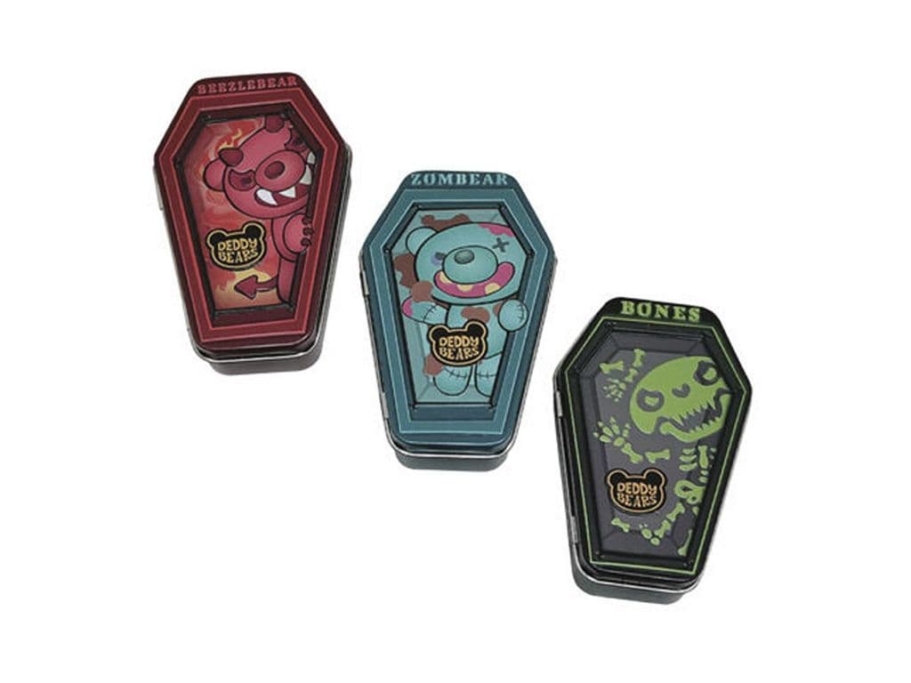 Boston America Deddy Bears Sour Candy Tin 34g (One of either strawberry, green apple, or cherry)